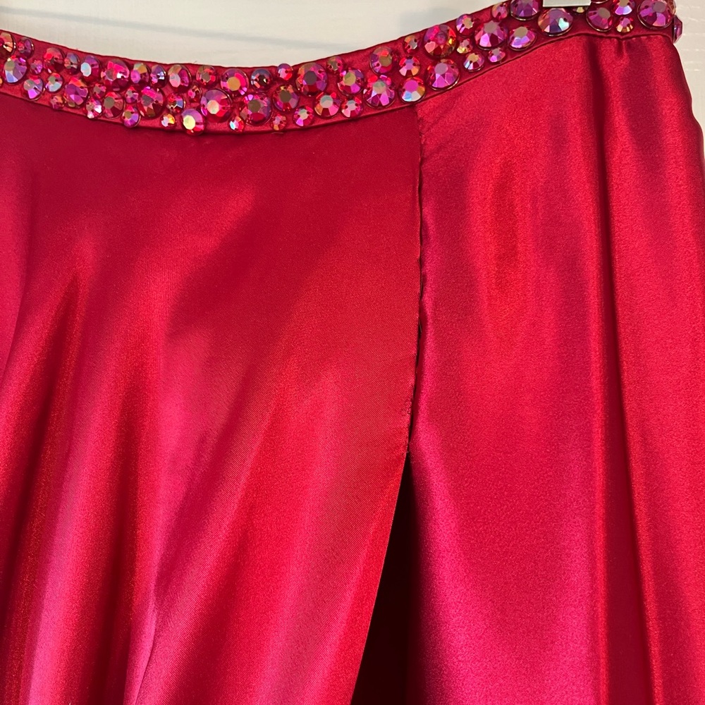 Sherri Hill Two Piece Ruby Prom Dress - Picture 12 of 15